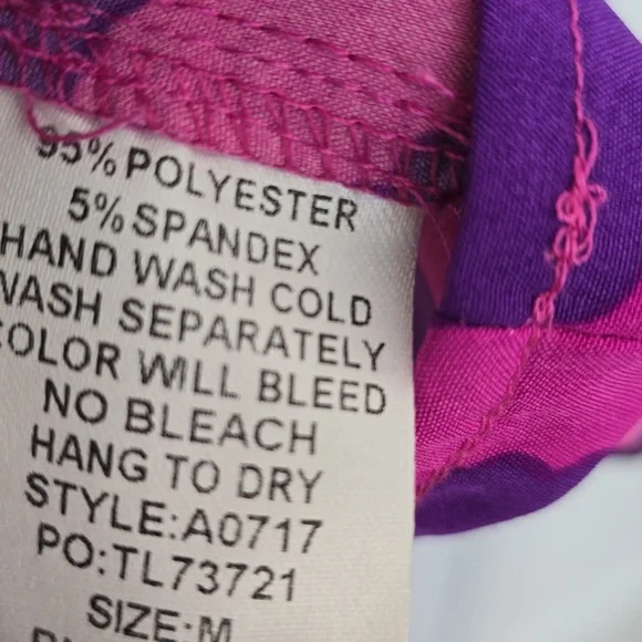 Umgee Pink and Purple Floral Dress - Picture 5 of 5